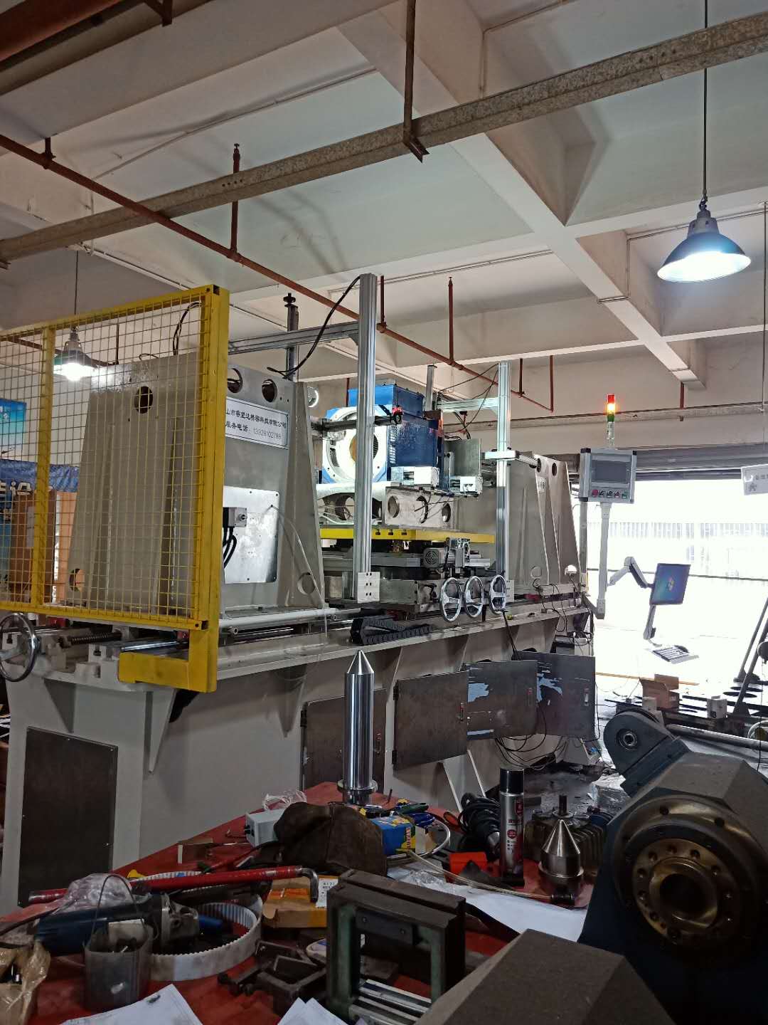 調試完畢的高速永磁電機合裝機